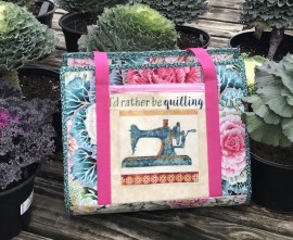 Ultimate carry all bag with cabbage roses fabric, Kaffe Fassett