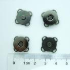 Magnetic snaps sew-in 14mm, set of 4 pair, Gun metal